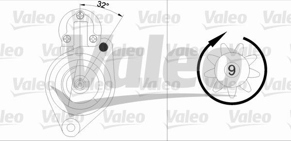 VALEO starteris 458184