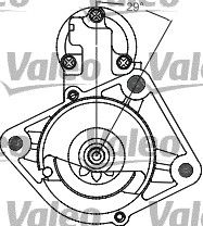 VALEO starteris 458280