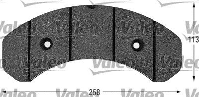 VALEO Комплект тормозных колодок, дисковый тормоз 541602
