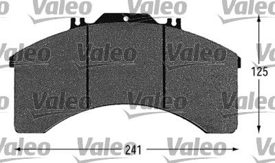 VALEO Комплект тормозных колодок, дисковый тормоз 541617