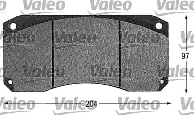 VALEO Комплект тормозных колодок, дисковый тормоз 541648