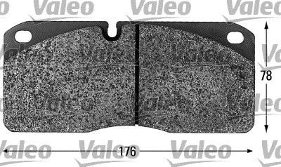 VALEO Комплект тормозных колодок, дисковый тормоз 541656