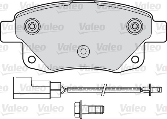 VALEO stabdžių trinkelių rinkinys, diskinis stabdys 541736