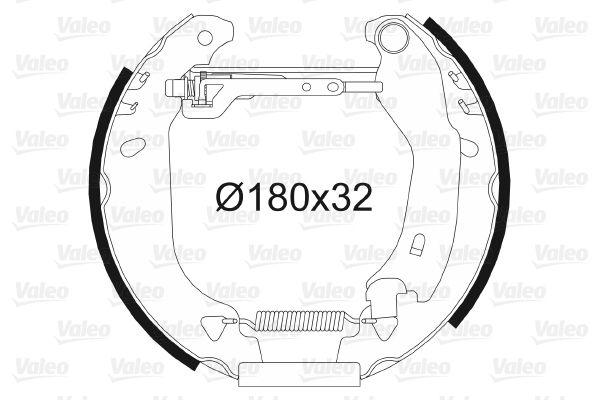 VALEO Комплект тормозных колодок 554674