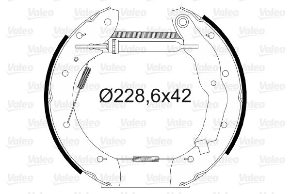 VALEO stabdžių trinkelių komplektas 554701