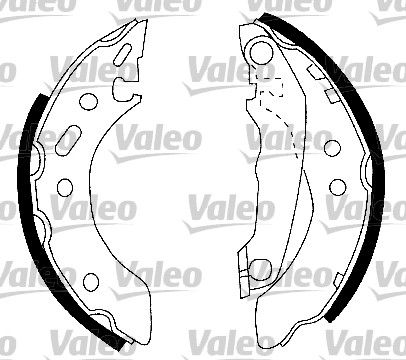 VALEO Комплект тормозных колодок 554750