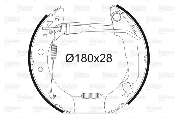 VALEO Комплект тормозных колодок 554799