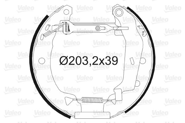 VALEO Комплект тормозных колодок 554834