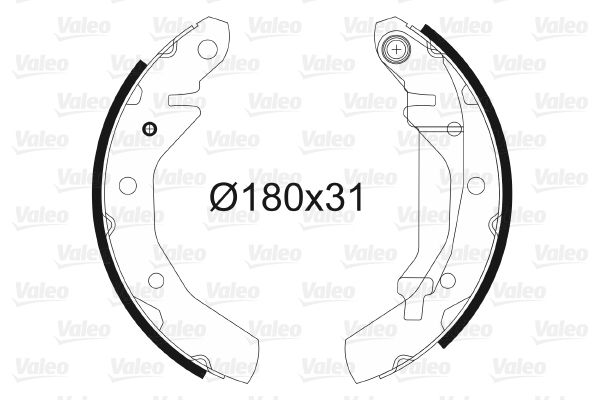 VALEO Комплект тормозных колодок 562744
