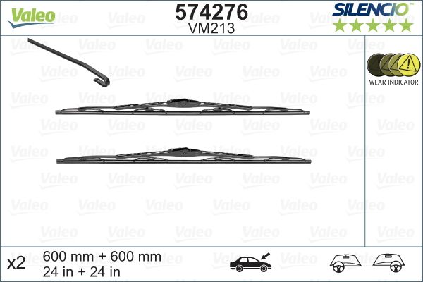 VALEO Щетка стеклоочистителя 574276