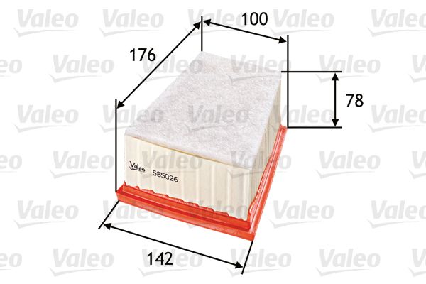 VALEO Воздушный фильтр 585026