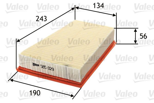 VALEO Воздушный фильтр 585029