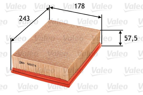 VALEO oro filtras 585074