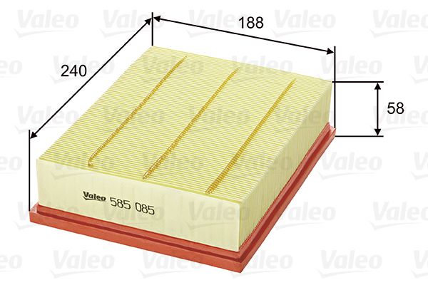 VALEO oro filtras 585085