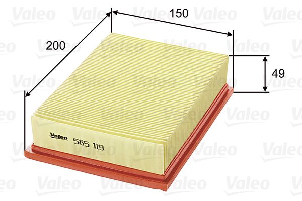 VALEO oro filtras 585119