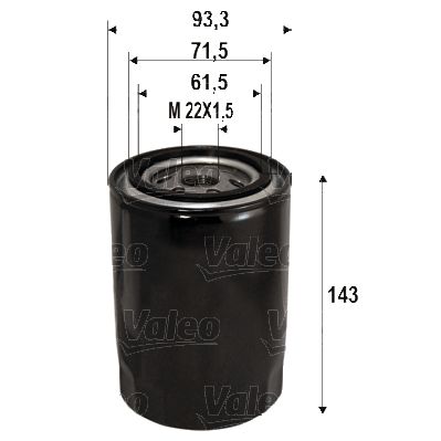 VALEO alyvos filtras 586113