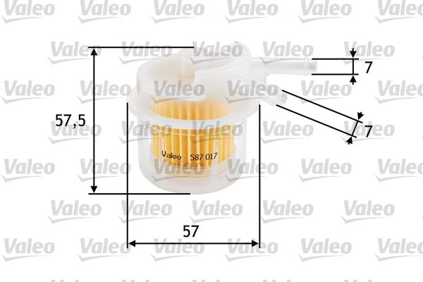 VALEO Топливный фильтр 587017