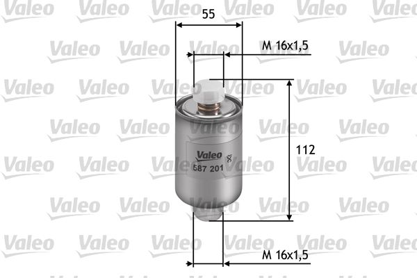 VALEO Топливный фильтр 587201