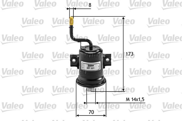 VALEO Топливный фильтр 587221