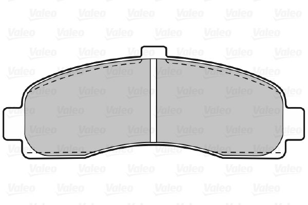 VALEO Комплект тормозных колодок, дисковый тормоз 598014