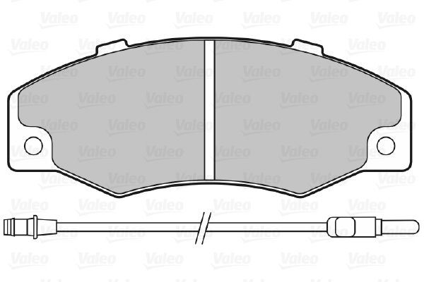 VALEO Комплект тормозных колодок, дисковый тормоз 598082