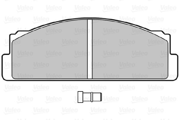 VALEO Комплект тормозных колодок, дисковый тормоз 598088