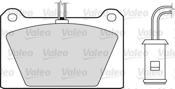 VALEO stabdžių trinkelių rinkinys, diskinis stabdys 598116