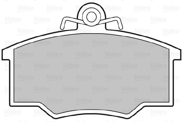 VALEO Комплект тормозных колодок, дисковый тормоз 598214