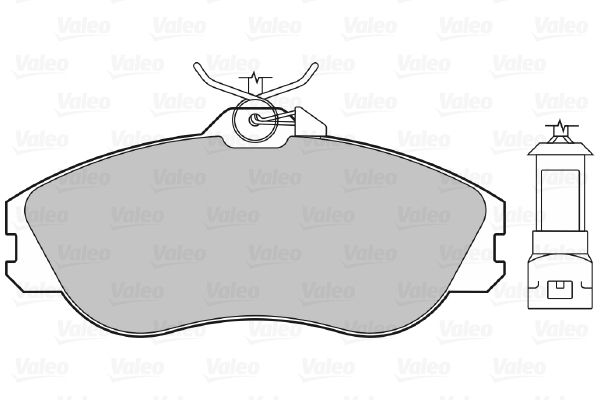 VALEO Комплект тормозных колодок, дисковый тормоз 598230