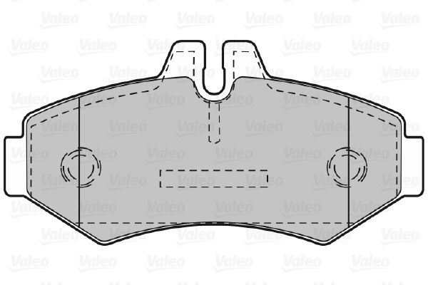 VALEO Комплект тормозных колодок, дисковый тормоз 598300