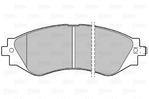 VALEO Комплект тормозных колодок, дисковый тормоз 598361