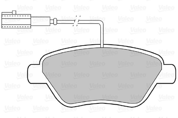 VALEO stabdžių trinkelių rinkinys, diskinis stabdys 598426