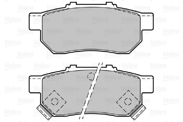 VALEO Комплект тормозных колодок, дисковый тормоз 598437