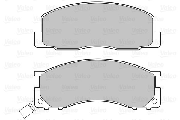 VALEO Комплект тормозных колодок, дисковый тормоз 598496