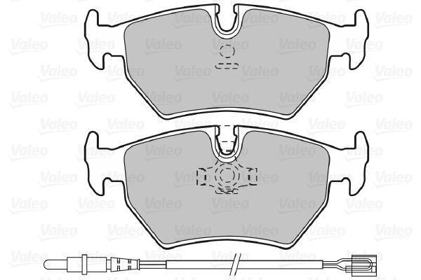 VALEO stabdžių trinkelių rinkinys, diskinis stabdys 598502