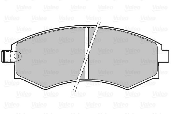 VALEO Комплект тормозных колодок, дисковый тормоз 598574