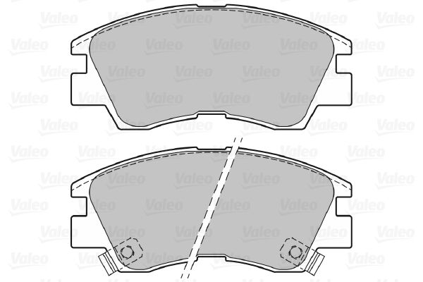 VALEO Комплект тормозных колодок, дисковый тормоз 598597