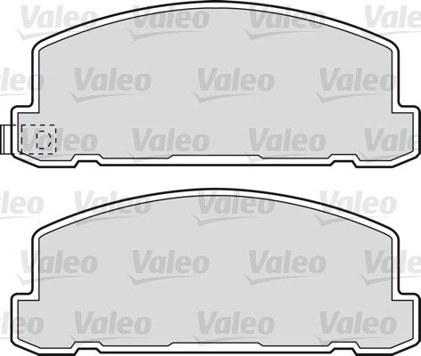 VALEO Комплект тормозных колодок, дисковый тормоз 598615