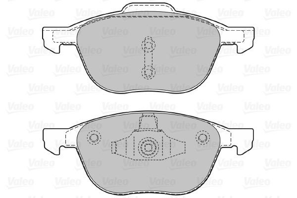 VALEO Комплект тормозных колодок, дисковый тормоз 598649