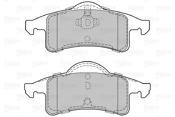 VALEO Комплект тормозных колодок, дисковый тормоз 598677