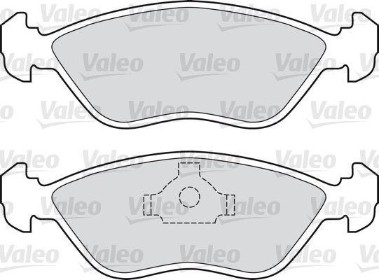 VALEO stabdžių trinkelių rinkinys, diskinis stabdys 598684