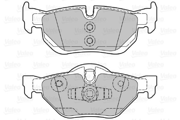 VALEO Комплект тормозных колодок, дисковый тормоз 598703