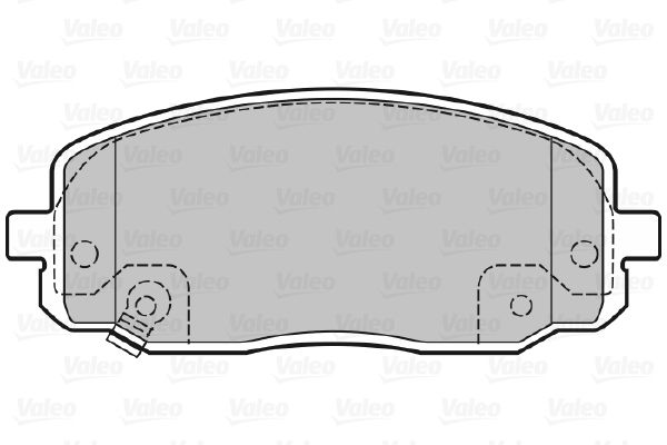 VALEO Комплект тормозных колодок, дисковый тормоз 598707