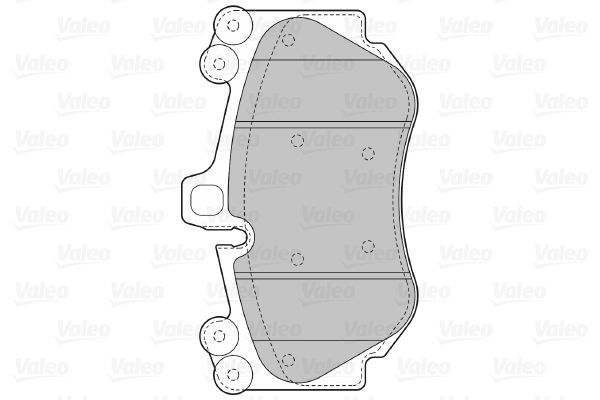 VALEO Комплект тормозных колодок, дисковый тормоз 598709