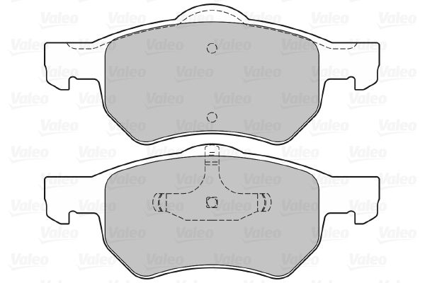 VALEO Комплект тормозных колодок, дисковый тормоз 598756