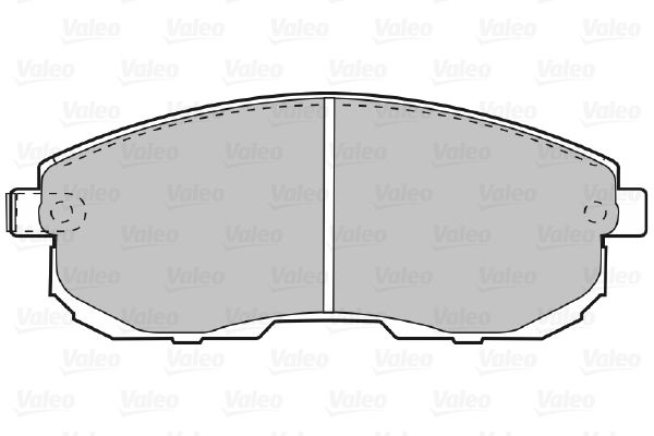 VALEO Комплект тормозных колодок, дисковый тормоз 598787