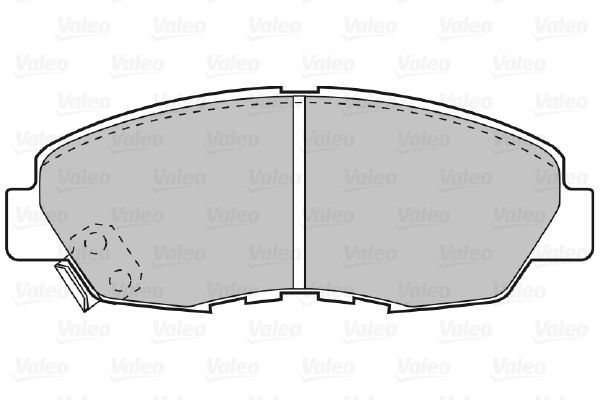 VALEO Комплект тормозных колодок, дисковый тормоз 598788