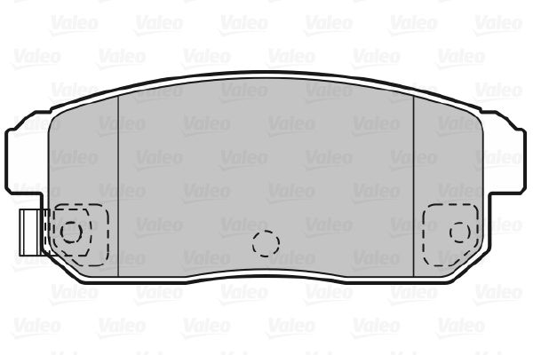 VALEO Комплект тормозных колодок, дисковый тормоз 598831