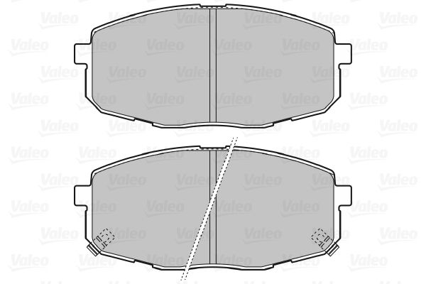 VALEO Комплект тормозных колодок, дисковый тормоз 598842