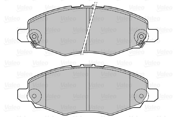 VALEO Комплект тормозных колодок, дисковый тормоз 598894